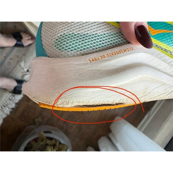 Hoka One Mesh Running Shoes Size 10.5US Mens Cielo Road Running Sports Gym READ - Picture 13 of 13